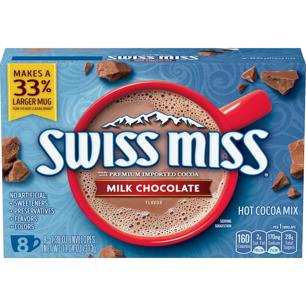 Swiss Miss Hot Cocoa Mix Milk Chocolate, PK12 7092047633 - main